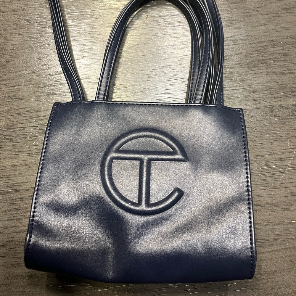 Telfar SMALL navy shopping bag